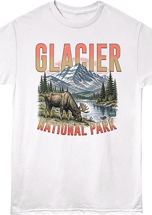 Moose Photo Glacier National Park T-Shirt - main product image