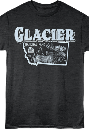 Montana Moose Glacier National Park T-Shirt