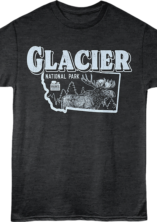 Montana Moose Glacier National Park T-Shirt - main product image