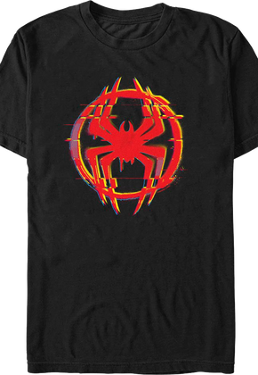 Glitching Logo Spider-Man T-Shirt