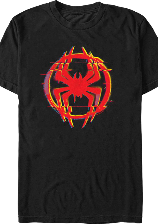 Glitching Logo Spider-Man T-Shirt - main product image