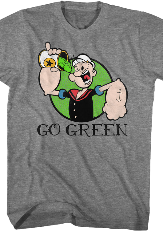 Go Green Popeye T-Shirt - main product image