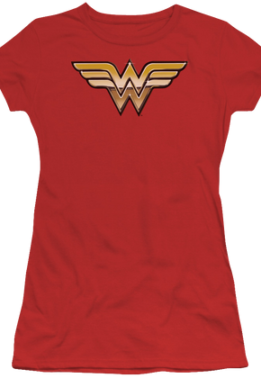 Ladies Golden Logo Wonder Woman T-Shirt