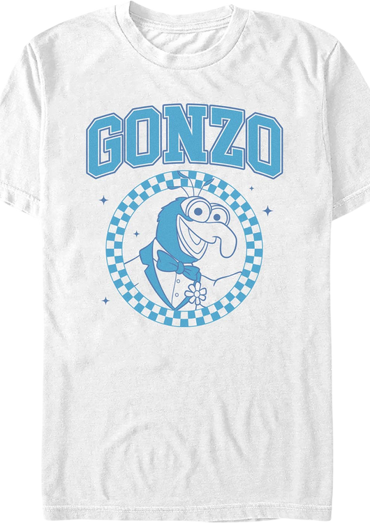 Gonzo Checkered Circle Muppets T-Shirt - main product image