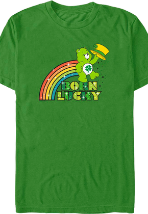Good Luck Bear Born Lucky Care Bears T-Shirt
