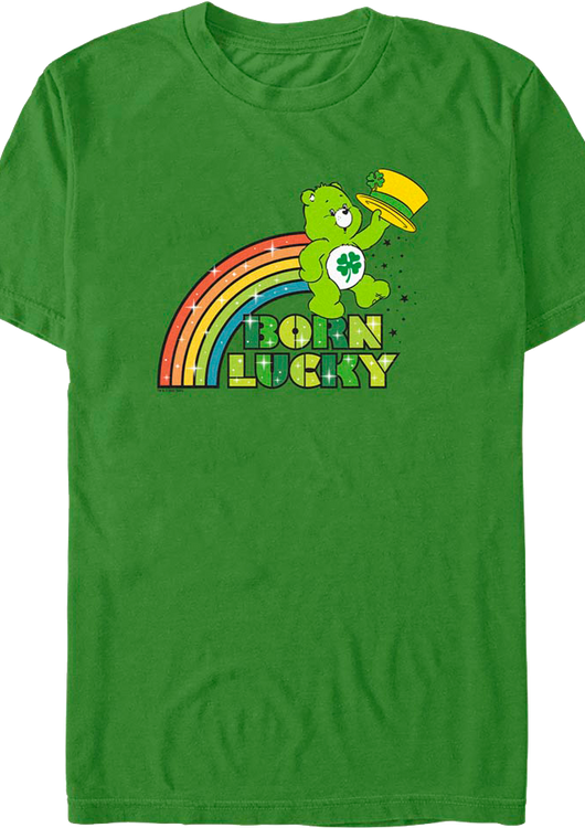 Good Luck Bear Born Lucky Care Bears T-Shirt - main product image