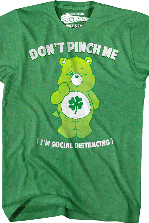Good Luck Bear Don't Pinch Me I'm Social Distancing Care Bears T-Shirtmain product image