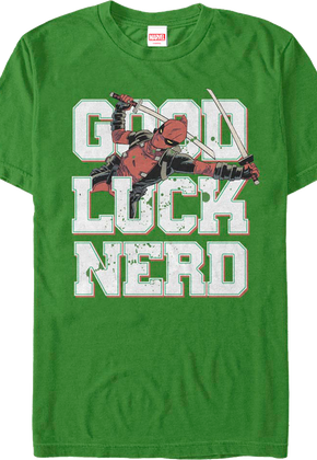 Good Luck Nerd Deadpool Marvel Comics T-Shirt