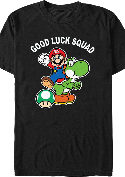 Good Luck Squad Super Mario Bros. Nintendo T-Shirt - main product image