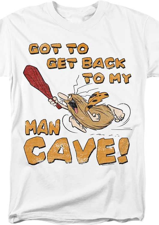 Got To Get Back To My Man Cave Captain Caveman T-Shirt - main product image