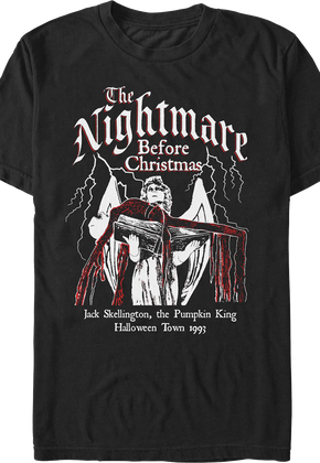Gothic Jack Skellington Nightmare Before Christmas T-Shirt