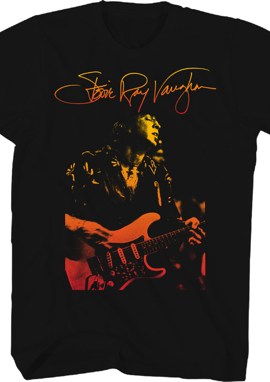 Gradient Autograph Stevie Ray Vaughan T-Shirt - main product image
