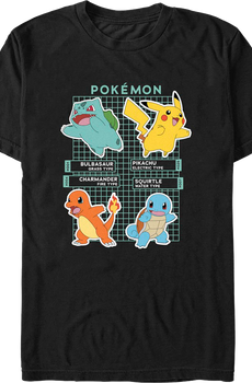 Gradient Grid Pokemon T-Shirt