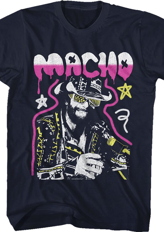 Graffiti Macho Man Randy Savage T-Shirt - main product image