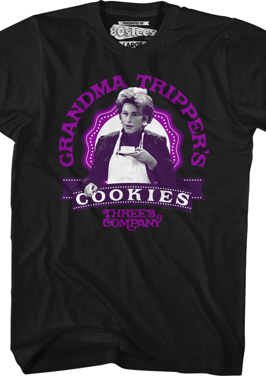 Grandma Tripper's Cookies Three's Company T-Shirt - main product image