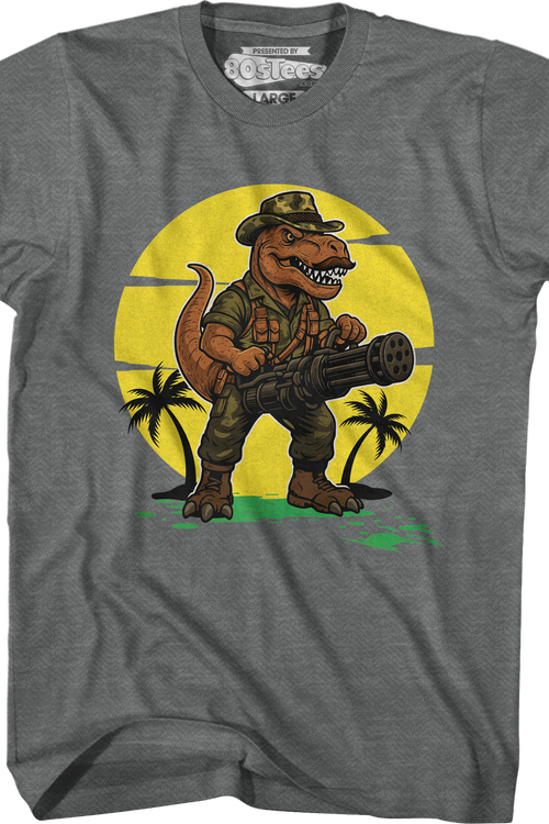 Graphite Heather Simple Sexual Tyrannosaurus T-Shirtmain product image