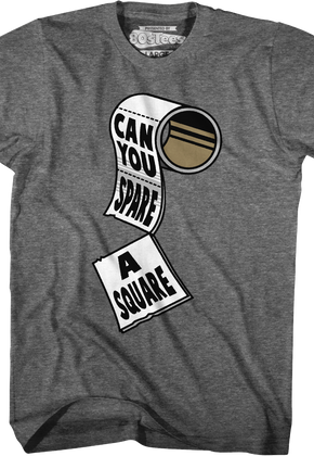 Gray Can You Spare A Square Seinfeld T-Shirt