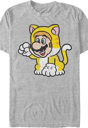 Gray Cat Mario Super Mario Bros. T-Shirt