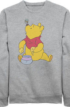 Gray Honey Bee Winnie The Pooh Sweatshirt