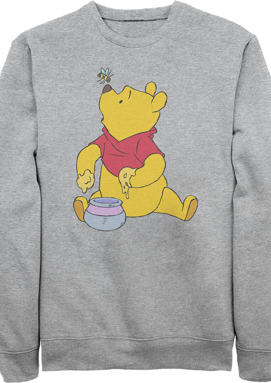 Gray Honey Bee Winnie The Pooh Sweatshirt - main product image