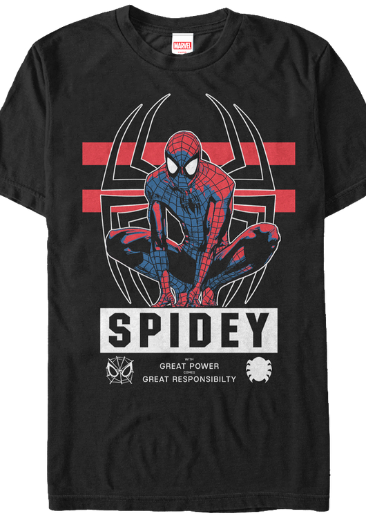 Great Responsibility Spider-Man T-Shirt - main product image