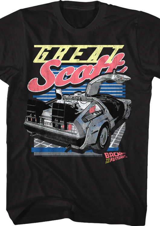 Great Scott DeLorean Back To The Future T-Shirt - main product image