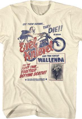 Great Wallenda and Evel Knievel T-Shirt
