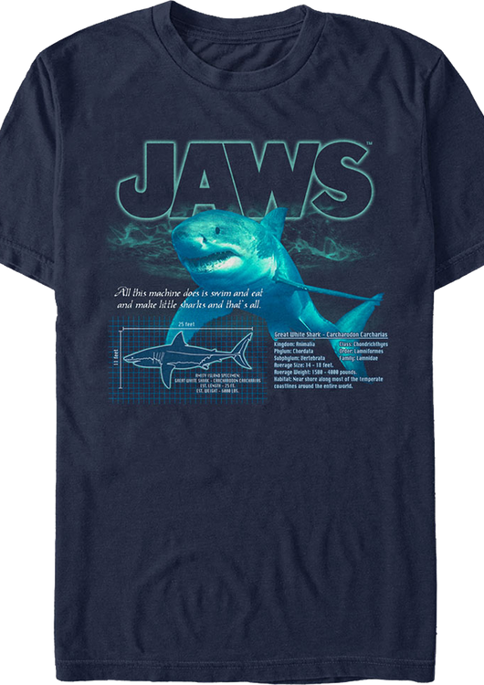 Great White Shark Jaws T-Shirt - main product image