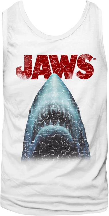 Great White Shark Jaws Tank Top - main product image