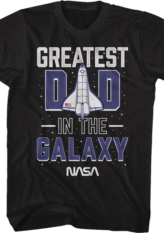 Greatest Dad In The Galaxy NASA T-Shirt - main product image