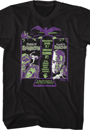 Greatest Double Creature Feature Hammer Films T-Shirt