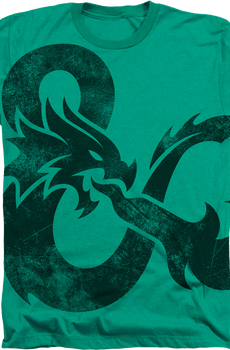 Green Big Print Logo Dungeons & Dragons T-Shirt