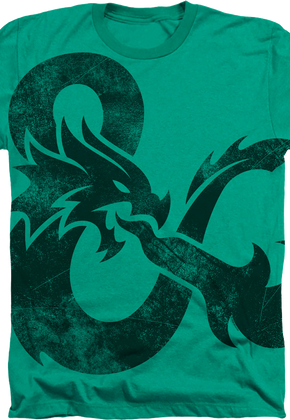 Green Big Print Logo Dungeons & Dragons T-Shirt
