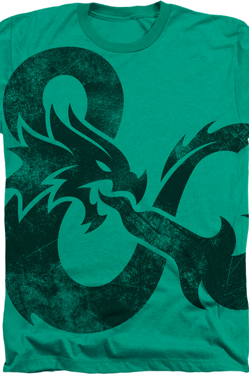 Green Big Print Logo Dungeons & Dragons T-Shirtmain product image