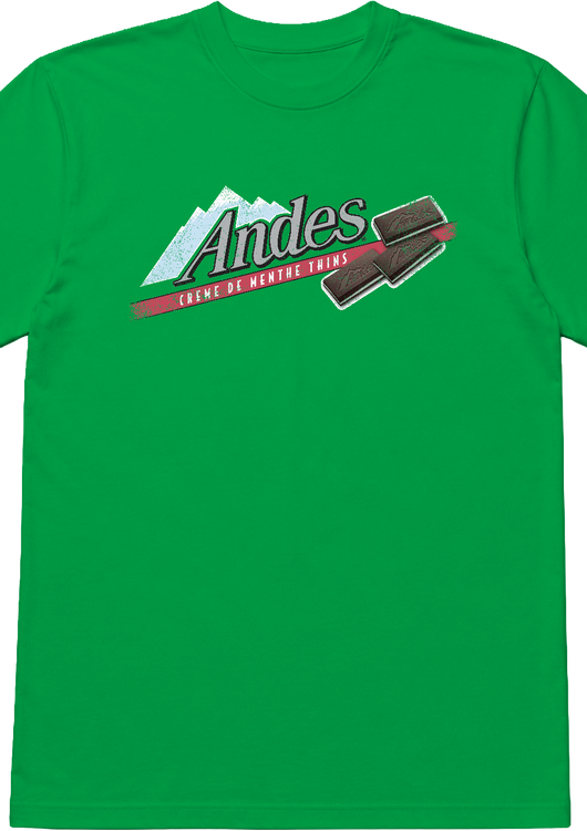 Green Creme De Menthe Thins Andes Chocolate Mints T-Shirt - main product image