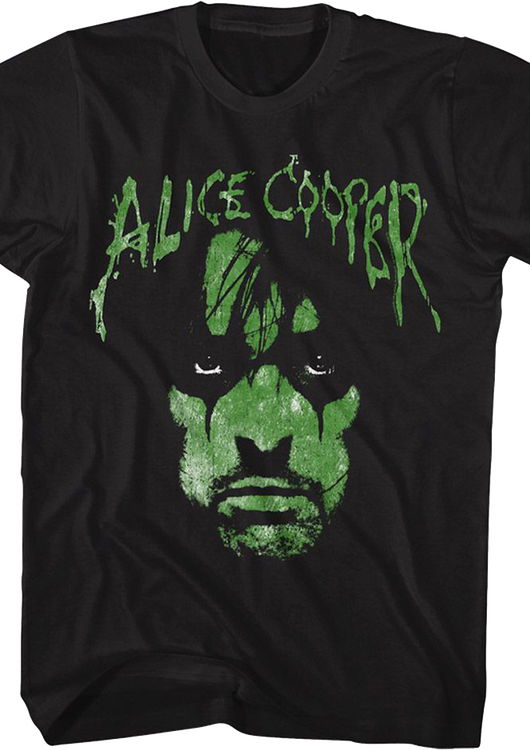 Green Face Alice Cooper T-Shirt - main product image