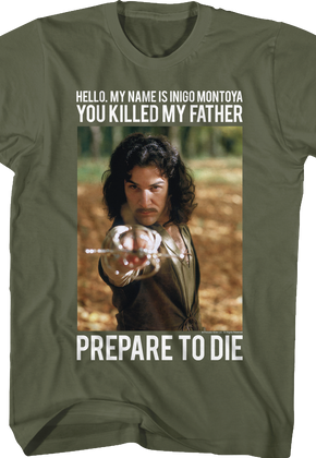 Green Inigo Montoya Princess Bride T-Shirt