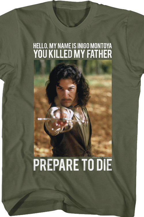 Green Inigo Montoya Princess Bride T-Shirtmain product image