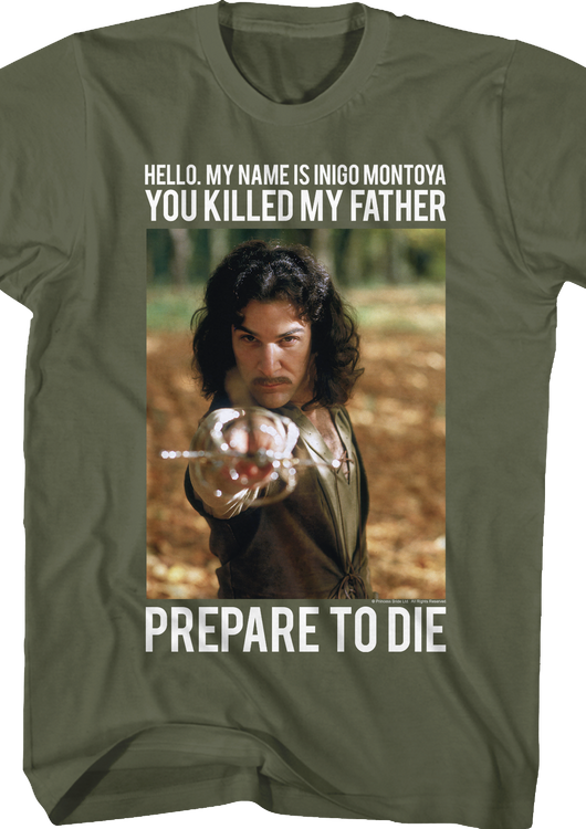 Green Inigo Montoya Princess Bride T-Shirt - main product image