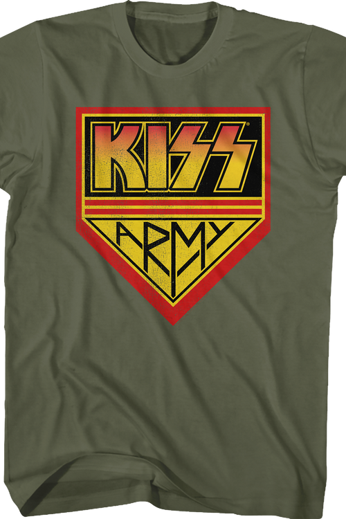 Green KISS Army T-Shirtmain product image