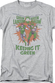 Green Lantern And Green Arrow Keeping It Green DC Comics T-Shirt