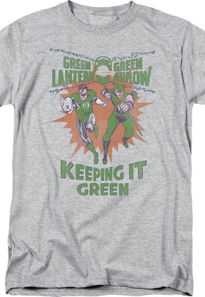Green Lantern And Green Arrow Keeping It Green DC Comics T-Shirt