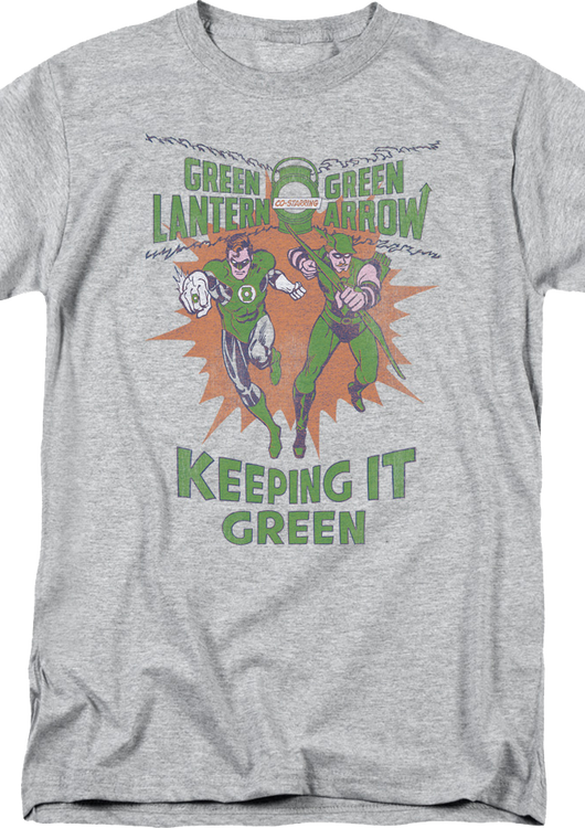 Green Lantern And Green Arrow Keeping It Green DC Comics T-Shirt - main product image