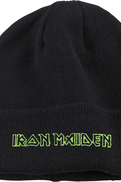 Green Logo Iron Maiden Cuff Beaniemain product image