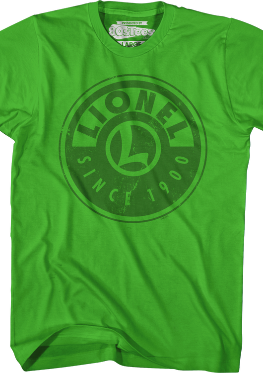 Green Logo Lionel Trains T-Shirt - main product image