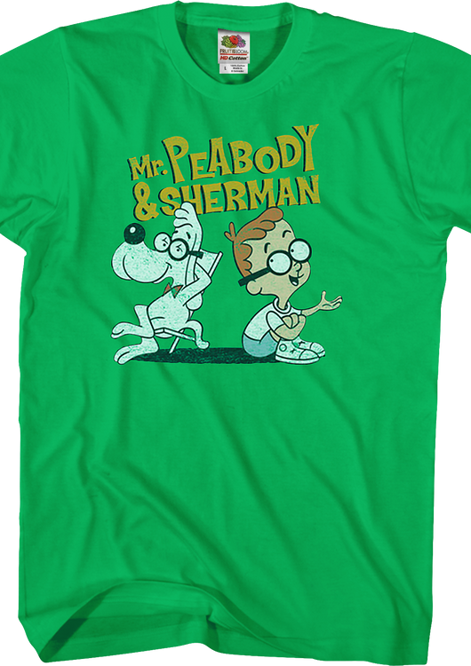 Green Mr. Peabody and Sherman T-Shirt - main product image