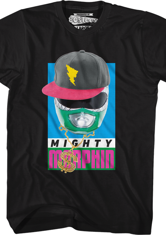 Green Ranger Bling Mighty Morphin Power Rangers T-Shirt - main product image