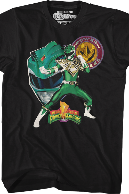 Green Ranger Profile Mighty Morphin Power Rangers T-Shirtmain product image