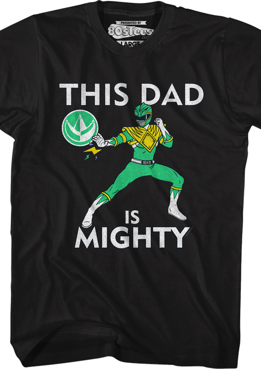 Green Ranger This Dad Mighty Morphin Power Rangers T-Shirt - main product image
