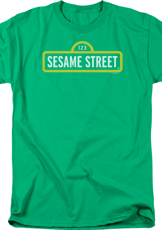 Green Sign Sesame Street T-Shirt - main product image